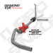 Diamond Eye KIT 4in MFLR RPLCMENT PIPE TB SGL ALUM 94-97 5 7 3L F250/F350 PWRSTROKE NFS W CARB STDS Diamond Eye Performance