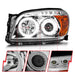 ANZO 2006-2008 Toyota Rav4 Projector Headlights w/ Halo Chrome (CCFL) ANZO