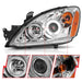 ANZO 2004-2007 Mitsubishi Lancer Projector Headlights w/ Halo Chrome (CCFL) ANZO