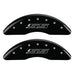 MGP 4 Caliper Covers Engraved Front & Rear Gen 5/SS Black finish silver ch MGP