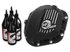 aFe Pro Series Front Diff Cover Black w/ Machined Fins 17-21 Ford Trucks (Dana 60) w/ Gear Oil aFe