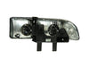 ANZO 1998-2005 Chevrolet S-10 Crystal Headlights Chrome ANZO