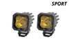 Diode Dynamics Stage Series C1 LED Pod Sport - Yellow Wide Standard ABL (Pair) Diode Dynamics