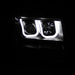 ANZO 2009-2014 Ford F-150 Projector Headlights w/ U-Bar Black ANZO