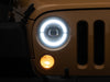 Raxiom 07-18 Jeep Wrangler JK Axial Series LED Headlights- Black Housing (Clear Lens) Raxiom