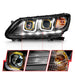 ANZO 2013-2015 Honda Accord Projector Headlights w/ U-Bar Black ANZO