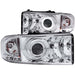 ANZO 1994-2001 Dodge Ram Projector Headlights w/ Halo Chrome ANZO