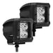 Go Rhino Xplor Bright Series Cube LED Spot Light Kit (Surface/Threaded Stud Mount) 3x3 - Blk (Pair) Go Rhino