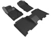 3D MAXpider 21-24 Ford Bronco Kagu Floor Mat 1st/2nd Row - Black 3D MAXpider