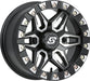 Split 6 Bdlk Wheel 14x7 4/156 4+3 (+5mm) Blk/Machined SEDONA