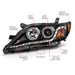 ANZO 2010-2011 Toyota Camry Projector Headlights w/ Halo Black (CCFL) ANZO