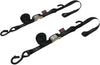 Tie Down Cam Sec Hook Soft Tye 1.5"X6' Black/Black Pair POWERTYE