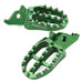 Footpegs Aluminum Green ZETA