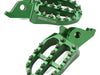 Footpegs Aluminum Green ZETA